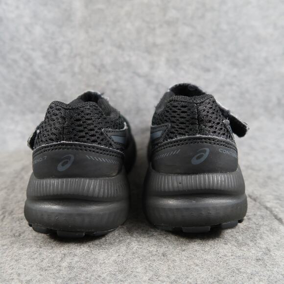 Asics Shoes Kids 13 Athletic Trainers Contend 7 Running Sneakers Black Easy On - Picture 6 of 12